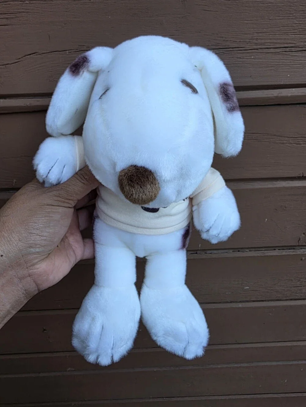 Peanuts Marbles Dog Plush SNOOPY Brother Brown Spots Cedar Fair